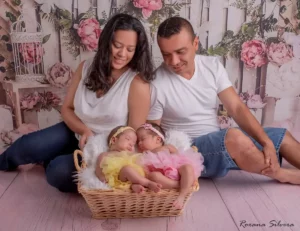 Sesión newborn con hermanos en Alcobendas