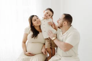 Fotos de embarazo con hijos