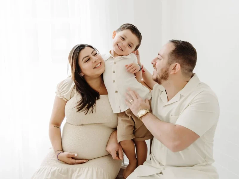 Fotos de embarazo con hijos