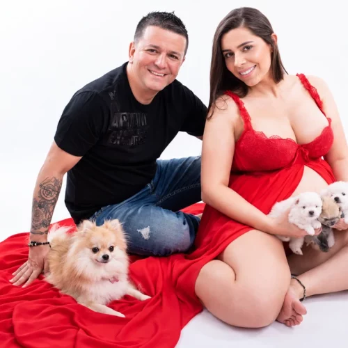 Fotos de embarazo con mascota | Roxana Silvera