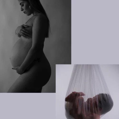 Reportaje de fotografía Pre-mamá y Newborn