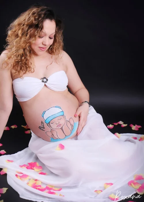 Sesión de fotografía Pre-mamá y Belly Painting