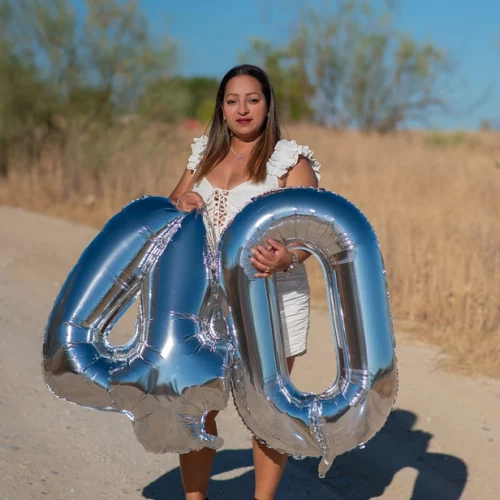 Sesión de fotos de cumpleaños de adultos en Alcobendas